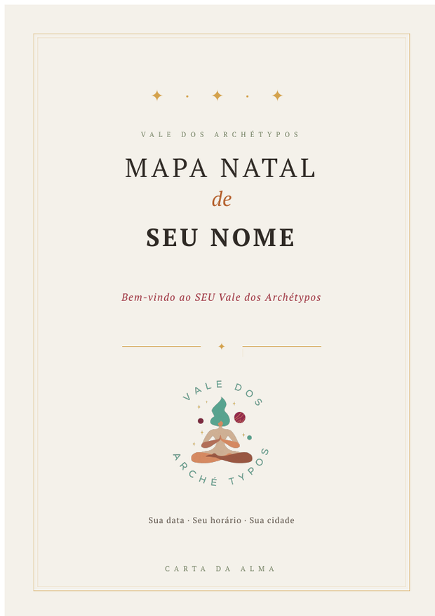 Capa do Mapa Natal — Vale dos Archétypos